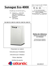Atlantic Sunagaz Eco 4000 Instructions Pour L'installateur
