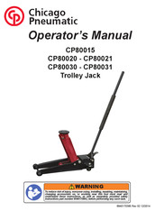 Chicago Pneumatic CP80031 Manuel De L'opérateur