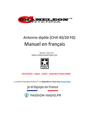 Chameleon Antenna CHA 40-20 FD Mode D'emploi