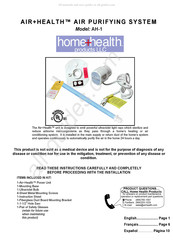 Home Health AIR+HEALTH AH-1 Mode D'emploi