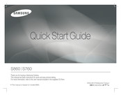 Samsung KENOX S860 Guide De Démarrage Rapide