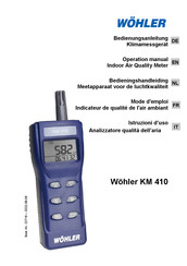 Wohler KM 410 Mode D'emploi