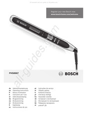 Bosch PHS8667 Notice D'utilisation