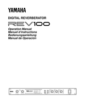 Yamaha REV100 Manuel D'instructions