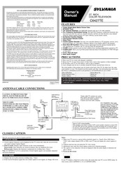 Sylvania C6427TE Manuel Du Propriétaire
