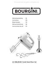 Bourgini Combi Hand Mixer Set Mode D'emploi