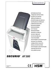 HSM Securio AF300 Notice D'utilisation