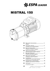 ESPA LEADER MISTRAL 150 Manuel D'instructions