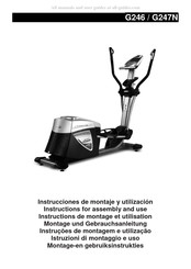 Bh Fitness G246 Instructions De Montage Et Utilisation