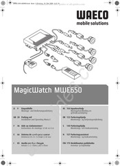 Waeco MagicWatch MWE650 Instructions De Montage Et De Service