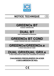 ICI Caldaie GREENOx BT 25 Notice Technique