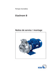 KSB Etachrom B Notice De Service / Montage