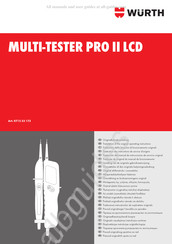 Würth MULTI-TESTER PRO II LCD Traduction Des Instructions De Service D'origine
