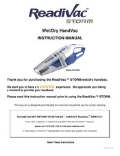 ReadiVac STORM RH1000 Manuel D'instructions