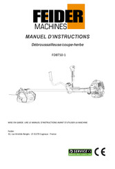 FEIDER Machines FDBT50-1 Manuel D'instructions