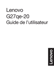 Lenovo G27qe-20 Guide De L'utilisateur