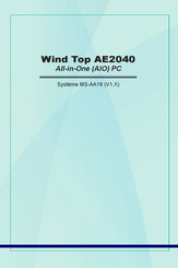 Micro-Star International Wind Top AE2040 Mode D'emploi