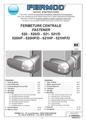 FERMOD 521HP Notice D'instructions