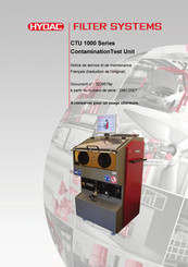 HYDAC FILTER SYSTEMS CTU 1000 Serie Notice De Service Et De Maintenance