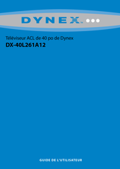 Dynex DX-40L261A12 Guide De L'utilisateur