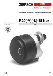 GIERSCH R20-L-BI Nox Instructions De Montage