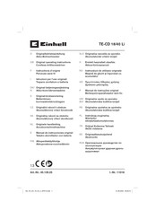 EINHELL TE-CD 18/40 Li Instructions D'origine