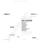 Casio DR-T240TER Mode D'emploi
