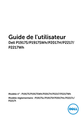 Dell P2217t Guide De L'utilisateur