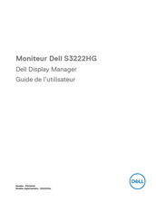Dell S3222HG Guide De L'utilisateur