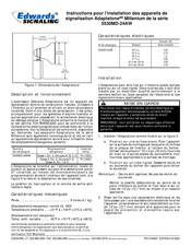 Edwards Signaling 5530MD-24AW Instructions Pour L'installation