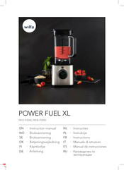 Wilfa Power Fuel XL PB1S-P2000 Instructions