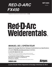 Lincoln Electric Red-D-Arc Welderentals FX450 Manuel De L'opérateur