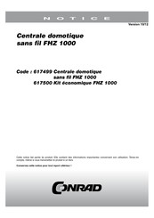 Conrad FHZ 1000 Notice