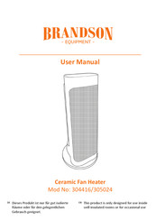 Brandson Equipment 305024 Manuel