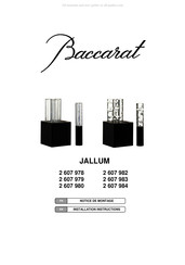Baccarat JALL-PHOT CEI 4L DBIS Notice De Montage