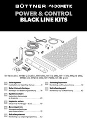 Dometic Buttner BLACK LINE Instructions De Montage Et De Service