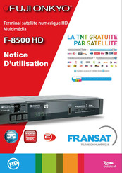 Fransat FUJI ONKYO F-8500 HD Notice D'utilisation