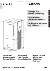 Dimplex LI 15TE Instructions D'installation Et D'utilisation