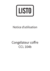 Listo CCL 104b Notice D'utilisation