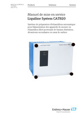 Endress+Hauser Liquiline System CAT820 Manuel De Mise En Service