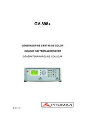 Promax GV-898+ Mode D'emploi