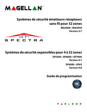 Paradox Magellan SP Spectra SP5500 Guide De Programmation