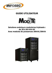 INFOSEC UPS SYSTEM Mod5T E 90/30 HV 29U Guide Utilisateur