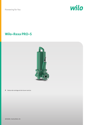 Wilo Rexa PRO-S Notice De Montage Et De Mise En Service