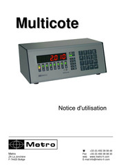 Metro Multicote Notice D'utilisation