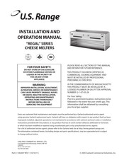 U.S. Range IRCMA-72 Manuel D'installation Et D'utilisation