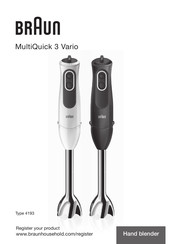 Braun MultiQuick 3 Vario MQ 3135 Mode D'emploi