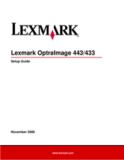 Lexmark OptraImage 443 Guide Rapide
