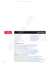Timex RETRO DIGITAL Mode D'emploi