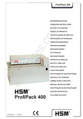 HSM ProfiPack 400 Notice D'utilisation